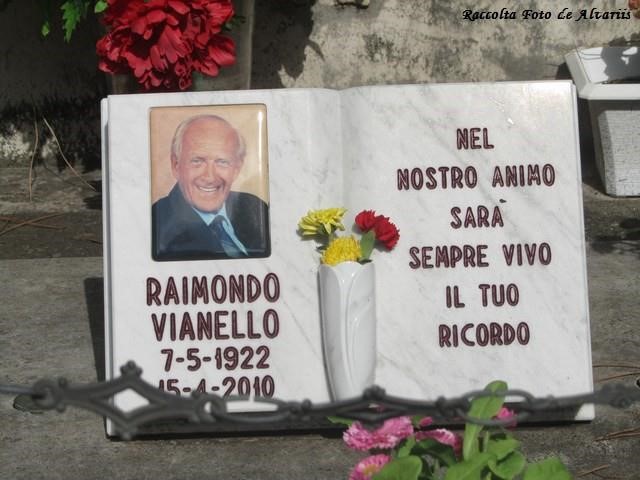 Tomba Raimondo Vianello - Pincetto Nuovo, Riquadro 30, tomba 4