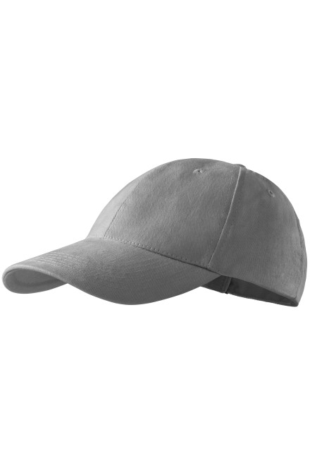 6-dijelna bejzbolska kapa, svijetlo srebrna