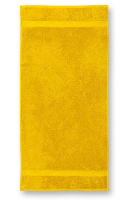 Pamučni ručnik velike težine, 70x140cm, žuta boja