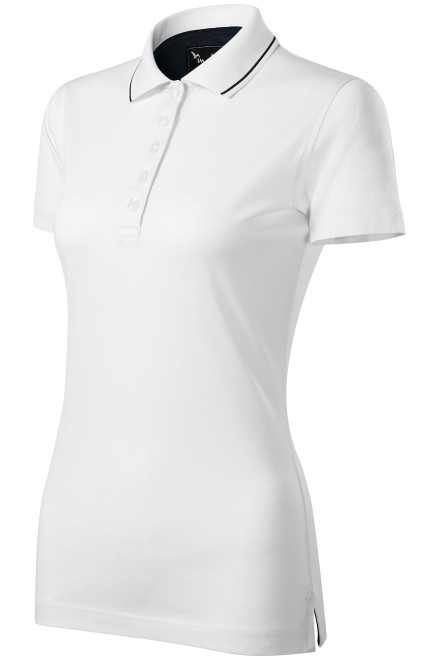 Ženska elegantna mercerizirana polo majica, bijela