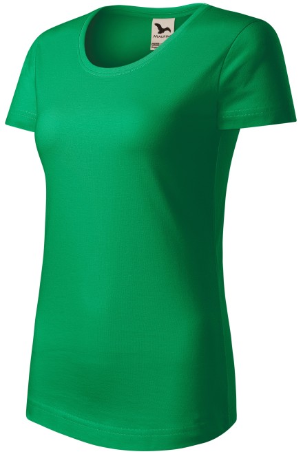 Ženska majica od organskog pamuka, trava zelena