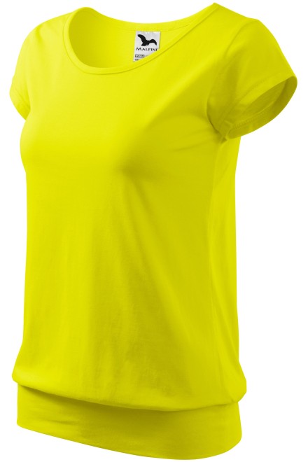 Ženska trendy majica, limun žuto