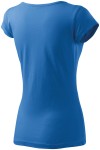 Ženska majica s vrlo kratkim rukavima, svijetlo plava