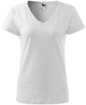 Ženska majica slim fit s rukavom od reglana, bijela