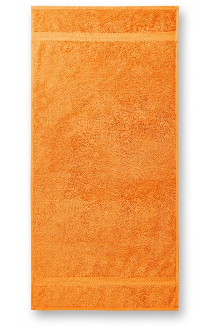 Bavlněný ručník hrubší, mandarinková oranžová