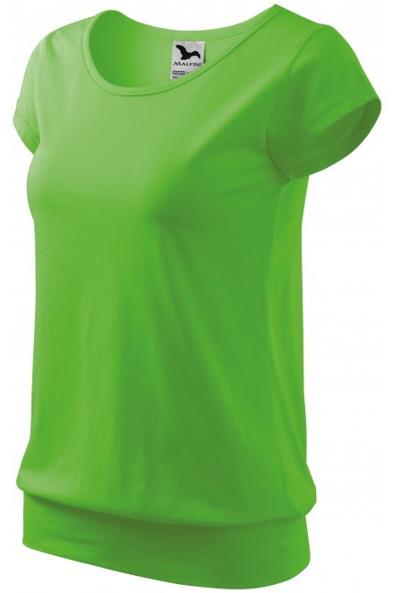 Dámské trendové tričko, jablkově zelená