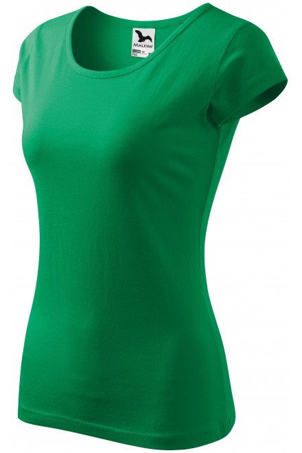 Dámské triko s velmi krátkým rukávem, trávově zelená