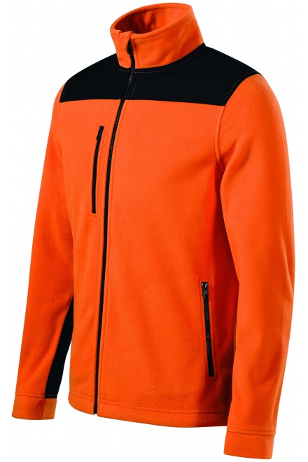Hřejivá unisex fleecová bunda, oranžová