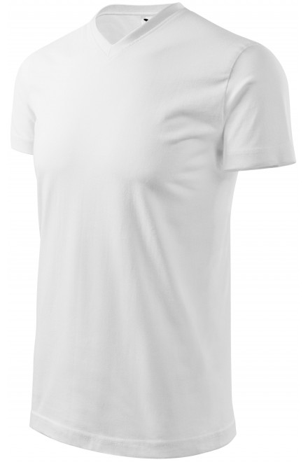 Dámská trička bez potisku - Tričko s krátkým rukávem, hrubší, bílá