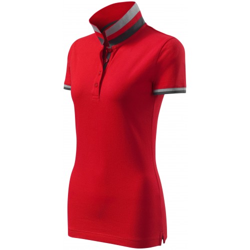 Dámská polokošile s límcem nahoru, formula red, 2XL