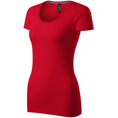 Dámské triko s ozdobným prošitím, formula red, 2XL