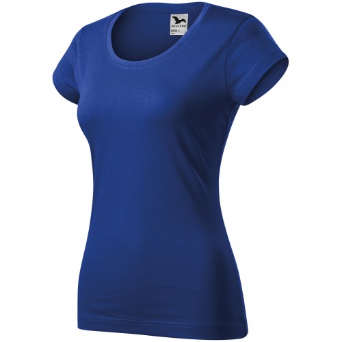 Dámské triko zúžené s kulatým výstřihem, kráľovská modrá, XL