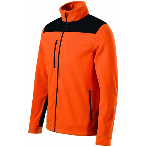 Hřejivá unisex fleecová bunda, oranžová, XL