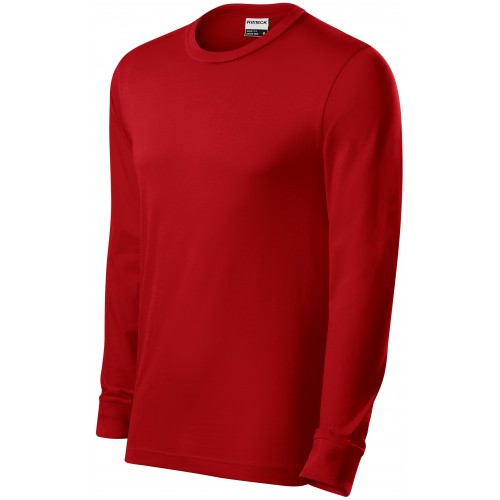 Odolné pánské tričko s dlouhým rukávem, červená, 3XL Odolné pánské tričko s dlouhým rukávem, červená, 3XL