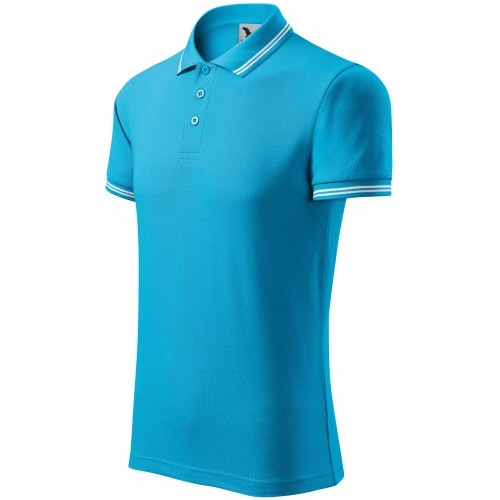 Pánská polokošile kontrastní, tyrkysová, 3XL Pánská polokošile kontrastní, tyrkysová, 3XL