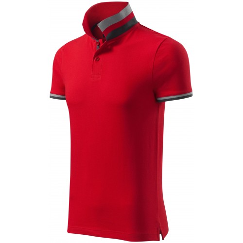 Pánská polokošile s límcem nahoru, formula red, M Pánská polokošile s límcem nahoru, formula red, M