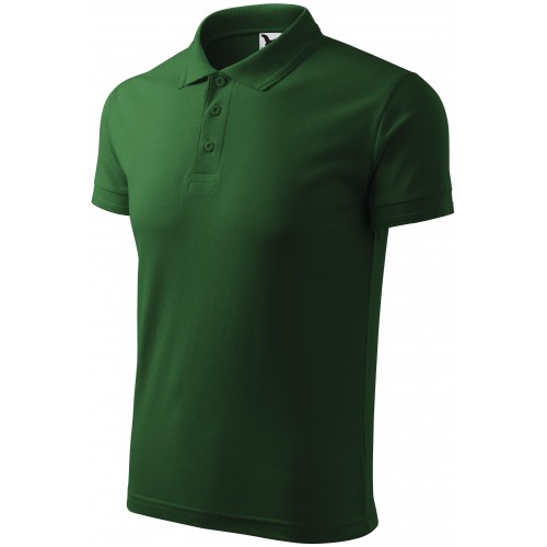 Pánská volná polokošile, láhvovězelená, XL Pánská volná polokošile, láhvovězelená, XL