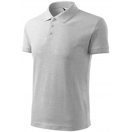 Pánská volná polokošile, světlešedý melír, 3XL Pánská volná polokošile, světlešedý melír, 3XL