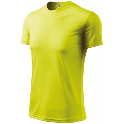 Sportovní tričko pro děti, neonová žlutá, 122cm / 6let
