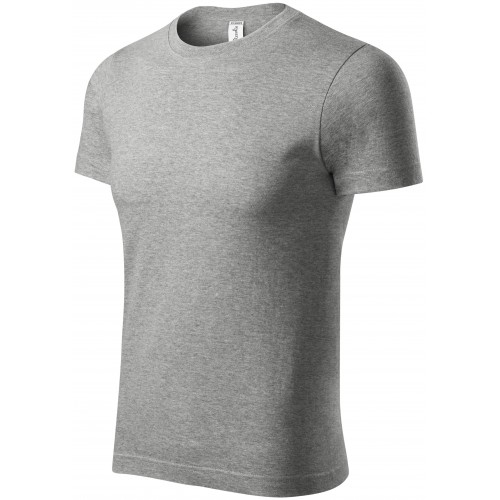 Tričko lehké s krátkým rukávem, tmavěšedý melír, 4XL Tričko lehké s krátkým rukávem, tmavěšedý melír, 4XL