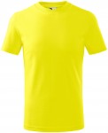 Dětské tričko jednoduché, citrónová
