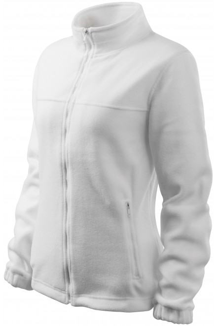fleece bundy - Dámska bunda fleecová, biela