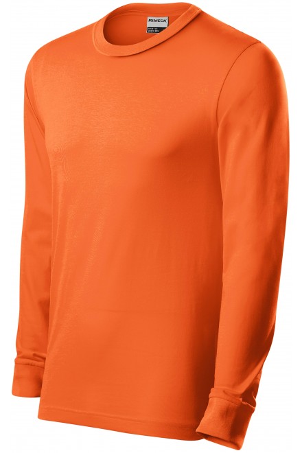 Odolné pánske tričko s dlhým rukávom, oranžová