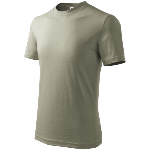 E-shop Detské tričko jednoduché, svetlá khaki, 134cm / 8rokov