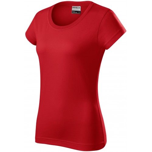 Odolné dámske tričko hrubšie, červená, 3XL