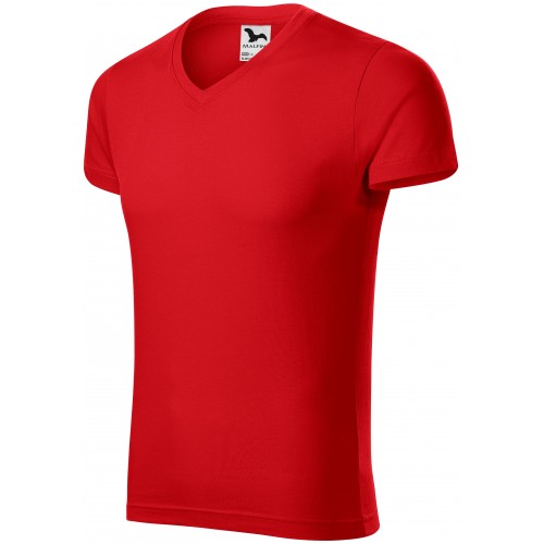Pánske priliehavé tričko, červená, 3XL