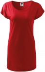 Dámske splývavé tričko/šaty, červená