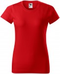 Dámske tričko jednoduché, červená