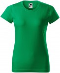 Dámske tričko jednoduché, trávová zelená
