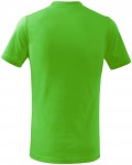 Detské tričko jednoduché, jablkovo zelená