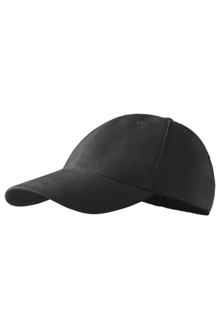 6-панелна бейзболна шапка, тъмен шисти