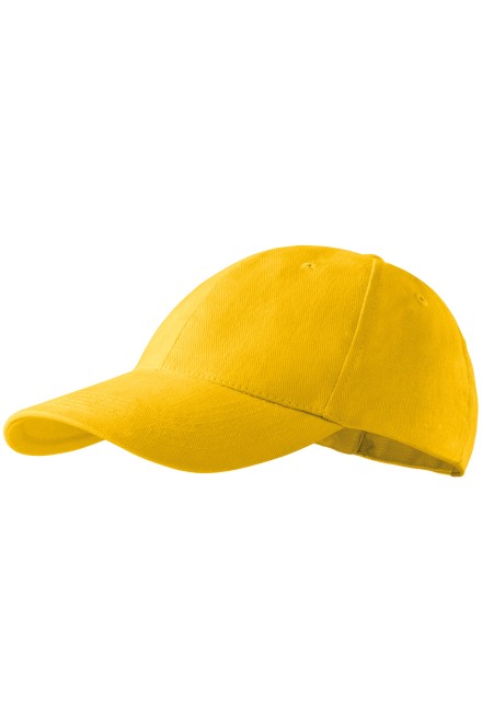 6-панелна бейзболна шапка, жълт