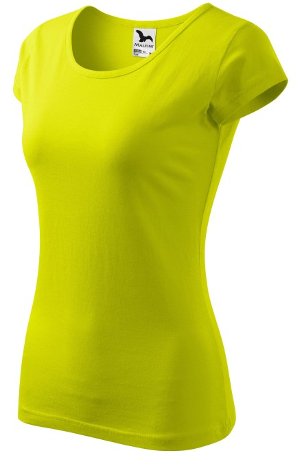 Дамска тениска с много къс ръкав, липово зелено