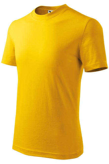 Детска семпла тениска, жълт