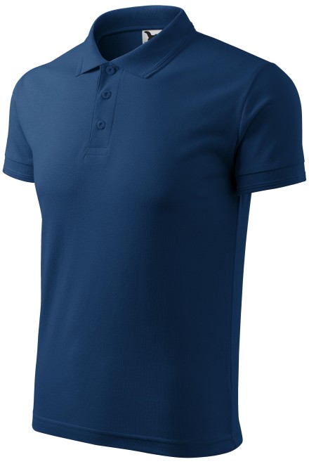 Мъжка свободна риза поло, среднощно синьо