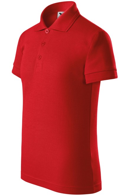 Поло риза за деца, червен