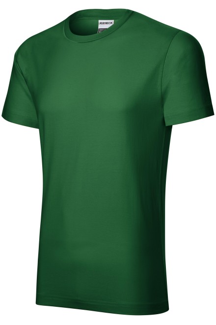 Трайна мъжка тениска по-тежка, бутилка зелено