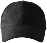 6-панелна бейзболна шапка, черен