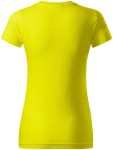 Дамска проста тениска, лимонено жълто