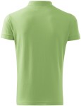 Мъжка елегантна поло риза, грахово зелено