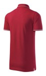 Мъжка контрастираща поло риза, формула червено