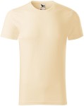 Мъжка тениска, текстуриран органичен памук, бадем