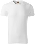 Мъжка тениска, текстуриран органичен памук, Бял