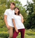 T-shirt męski, teksturowana bawełna organiczna | T-shirt damski, teksturowana bawełna organiczna