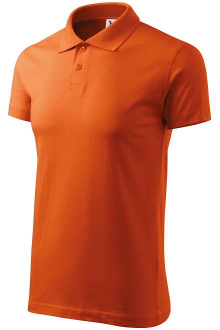 Prosta koszulka polo męska, pomarańczowy