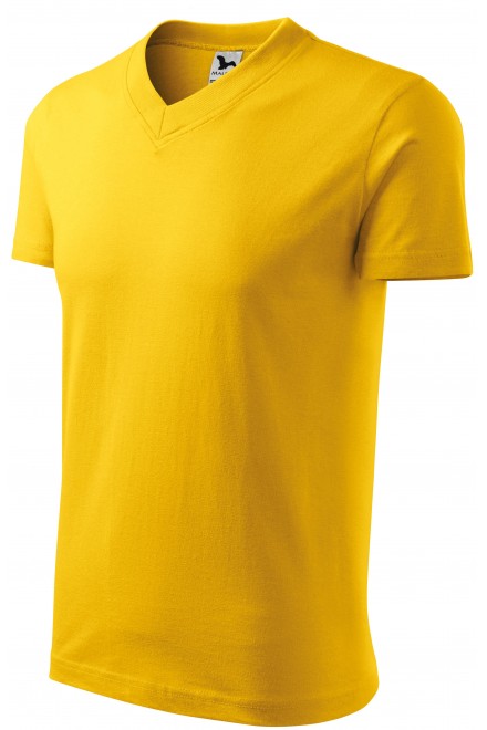 T-shirt z krótkim rękawem o średniej gramaturze, żółty